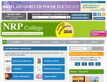 Tablet Screenshot of nrp-college.com